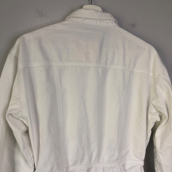 Superdown New Holland Denim Dress White Button Front Small - Picture 7 of 15